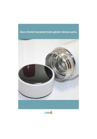 Anime Baskılı Dokunmatik Led Sıcaklık Göstergeli Paslanmaz Çelik Termos 500 Ml Çok Renkli