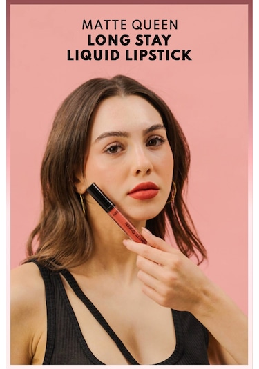 Note Cosmetique Matte Queen Lipstick Kalıcı Mat Likit Ruj - 05 Summer Charm - Pembe
