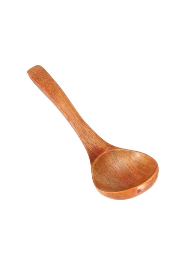 Yuntech01 Doğal Ahşap Ocaak Kaşığı - Uzun Saplı, Isı Dayanıklı, Sağlıklı Ve Dayanıklı Kahverengi