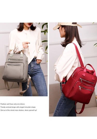 Mavi Kadın Sırt Çantası Seyahat Rahat Su Geçirmez Kadın Omuz Çantaları Kadın Büyük Kapasiteli Oxford Sırt Çantası Mavi