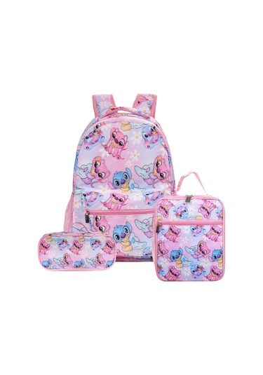 Dikiş İlköğretim Okul Çantası Çocuk Karikatür Sırt Çantası Sırt Çantası Erkek Kız Anime Kawaii Karikatür Okul Çantası Mochila Koyu Gri