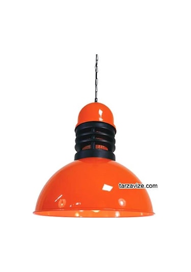Tarzavize Trt43 Dekoratif Turuncu Tekli Retro Modern Sarkıt Avize Turuncu
