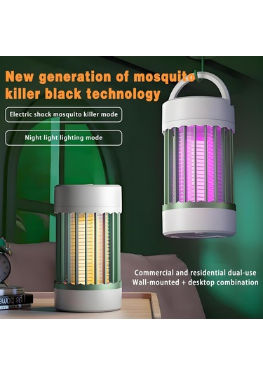 Elektrik Şoku Usb Sivrisinek Katil Lamba, Antimosquito Işık, Şarj Edilebilir Zapper