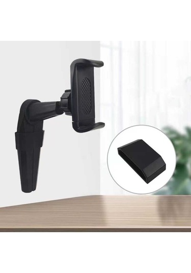 Masaüstü Telefon Tutucu V Tipi Duvar Askı Aparatlı 21A155-Siyah