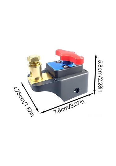 Geeksen 12v-24v Akü Kesici Anahtarı - Bot, Tekne, Karavan Ve Rovarlar İçin Tepe Montajlı Güç Kontrolü, Kısa Devre Korumalı Ve Kolay Kurulum