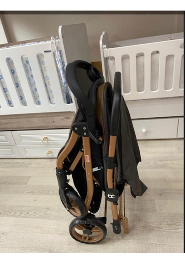 Baby Care Çift Yönlü Bebek Arabası Bc 65 Gold Siyah