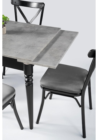 Pınar Bahar Açılır Mutfak Masa Sandalye Takımı 70x80