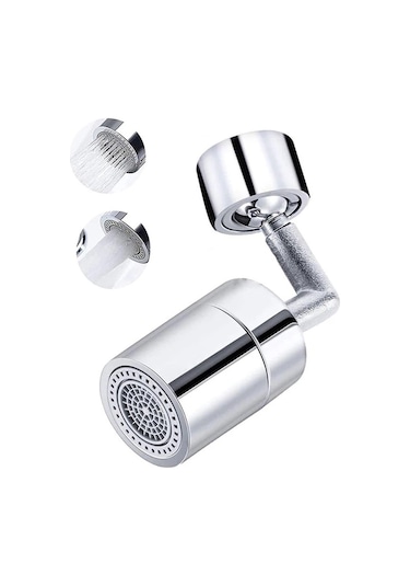 720 Derece Dönebilen 4 Filtreli Tasarruflu Mutfak Musluk Lavabo Başlığı