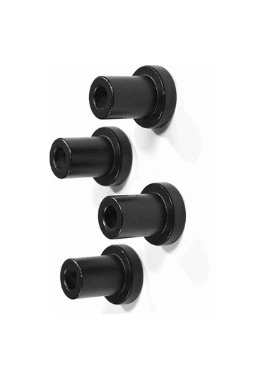 Springsun Karbon Çelik Kayar Barn Kapısı Ray Spacerı, Pom Kaplama, Duvar Ray Sabitleme Aksesuarı, 4 Adet Paket