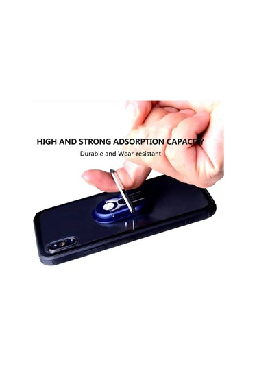 Suofeng Araç Vantilya Telefon Tutucu - 360 Dönerli Zincirli Allüminyum - El Verici Seramik - 3'ü Bir Arada Kullanım - Gümüş