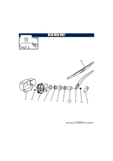 Plastik Kapak Peugeot 6405.t6