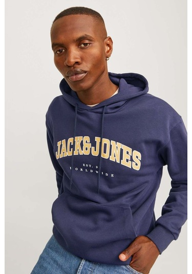 Jack & Jones Jjecaleb Varsıty Hoodıe Lacivert Erkek Sweatshirt 000000000102016952 Lacivert Jack & Jones Jjecaleb Varsıty Hoodıe Lacivert Erkek Sweatshirt 000000000102016952 Lacivert