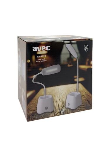 Avec Av-7220 Usb Şarjlı Masa Lambası Çok Renkli
