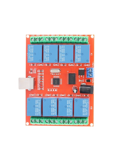 Gajeena 12v 8 Kanal Usb Kontrolcü Röle Modülü - Pc Akıllı Anahtar, Sabit Bağlantı, Plug & Play, 10a Kapasite