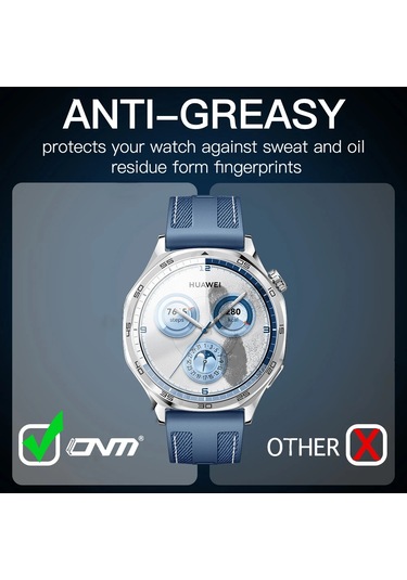 Huawei Watch Gt 5 Pro 42mm 46mm İçin Temperli Cam Ekran Koruyucu Huawei Gt5 41mm Aksesuarları İçin Tam Kaplama Çizilmez Film 5 Adet