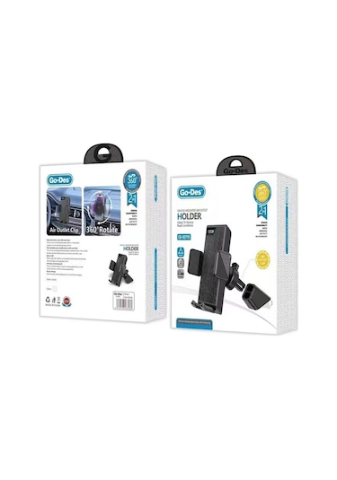 Araç Araba Telefon Tutucu Go Des GD-HD795 Dönebilen Havalandırma Tasarım