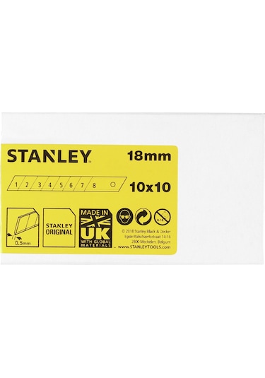 Stanley 1-11-301 Maket Bıçağı Yedeği 110 X 18 MM - 10X10 Pk