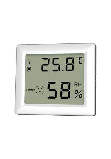 Youtek Beyaz Ys27 Ev İçi Dijital Nem-sıcaklık Ölçer: Büyük Ekran, Konfor Göstergesi, C/ F Dönüşümü, 3 Yerleştirme Seçeneği Magneetik, Duvar, Masüstü Beyaz