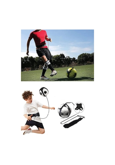 Ayarlanabilir Futbol Antrenman Kemeri Top Tutucu Bel Kemeri, Futbol Antreman Egzersiz Aleti Siyah