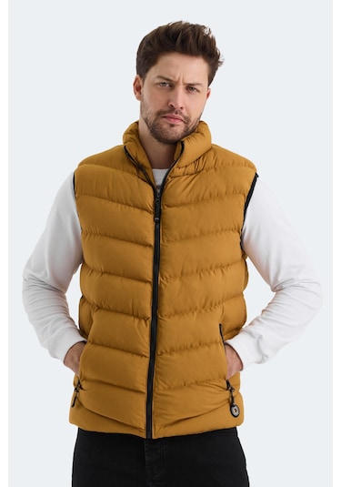 Slazenger HAMMER I Erkek Şişme Yelek Hardal Yelek