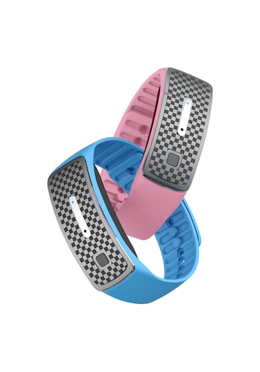 Hangfox M30 Ultrasonik Kovucu Bileklik - Çocuk & Yetişkinler İçin Dış Mekan Uygun, 7 Gün Süre Li-pil, Sessiz Fiziksel Enfeksiyon Önleyici, Mavi