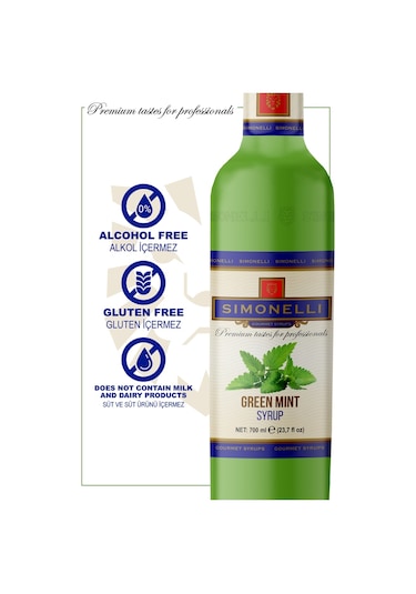 Simonelli Kahve Şurubu| Nane Aromalı | 70 CL | + Pompa Simonelli