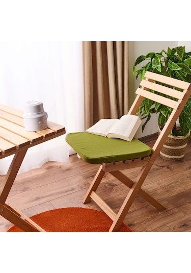 Evidea Soft Dinant Sandalye Minderi - Yeşil - 38x38 Cm Yeşil