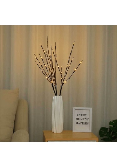 Ulzyvf Yanıp Sönme/sabit Söğüt Siyah Parti Modlu Led Lamba Dekoru, Dalı Bahçe Ampul 20 2 & - Md Siyah