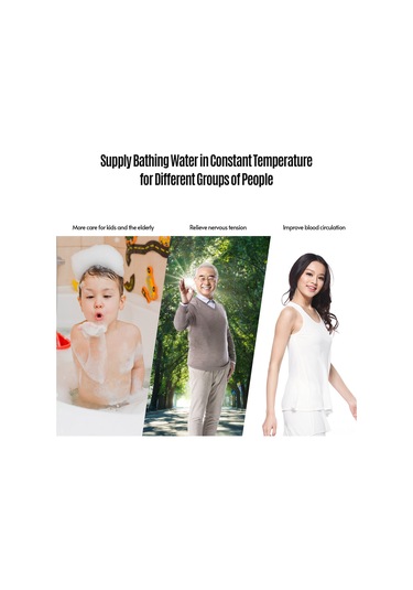 Springsun Termostatik Su Karıştırma Valfi - Güneş Enerjili Sistemler İçin Bakır Sıcak Soğuk Duş Bataryası Gümüş