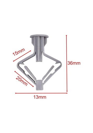 Trendooze Homyl 100x Alçıpan Tapa Donanım Ankrajı Gri Lamba İçin Aksesuar