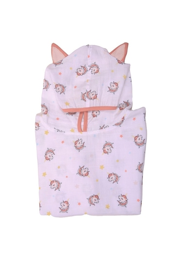 Unicorn Bebek Müslin Panço-Beyaz-1-2 Yaş