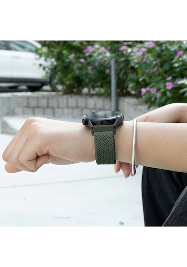 Huawei Watch Gt2 46mm Gt2e Likralı Örgü Kayış Akıllı Saat Kordonu