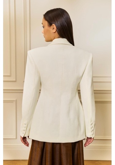 Siyay Bellean Blazer Ceket Beyaz