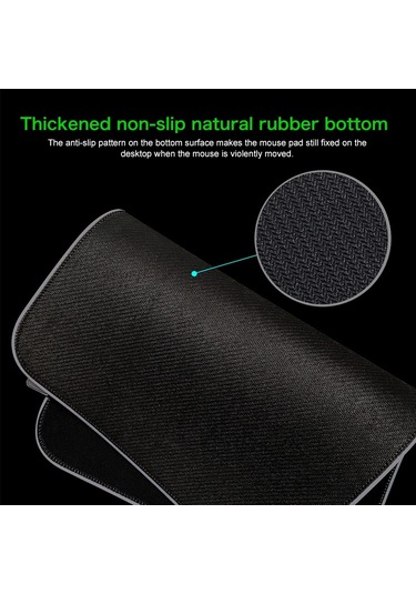 Bilgisayar Dünya Haritası Desenli Aydınlatmalı Mouse Pad, Boyut: 35 X 25 X 0.4cm