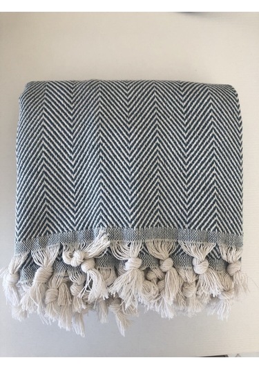 Yeşil Pamuklu Tekli Koltuk Berjer Örtüsü, Şalı 150x170cm Yeşil