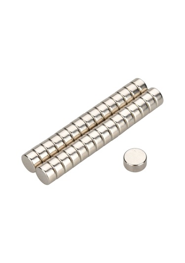 30 Adet Çap 10Mm X Kalınlık 5Mm Güçlü Yuvarlak Neodyum Mıknatıs