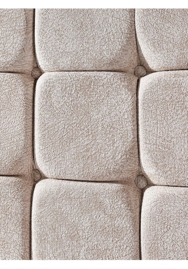 Beehanem 120x200 Bengü Baza Başlık Yatak Set Krem 120 X 200