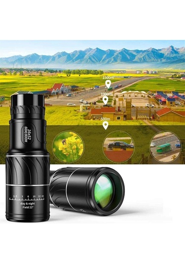 Monoküler Teleskop Yeşil Film Optik Yüksek Güçlü Monoküler Teleskop 16x52