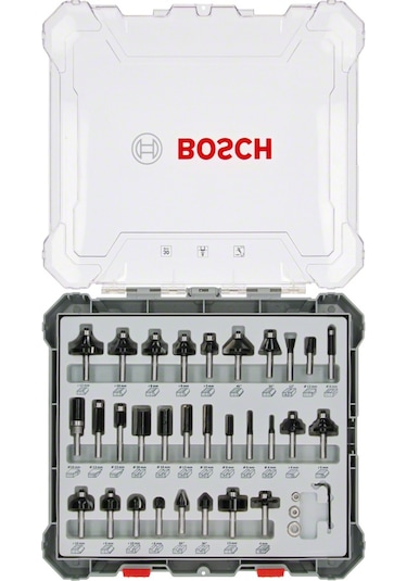 Bosch 30 Parça Karışık 8 MM (Pro) Freze Ucu Seti - 2607017475