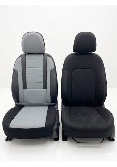 Veloce Gri Serisi Citroen C2 Koltuk Kılıfı Tam Set