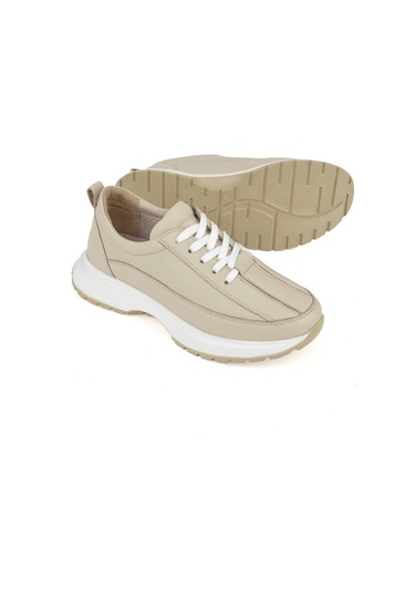 Ziya, Kadın Hakiki Deri Sneaker 1511050z2052 Bej 1511050z2052 340 Bej
