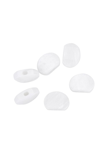 Moveevo Akustik Elektro Gitar İçin 6'lı Set Akrilik Telleri Ayarlama Düğmeleri Elips Kırmızı Taş Desenli - Dayanıklı Ve Zengin Dekoratif Diğer