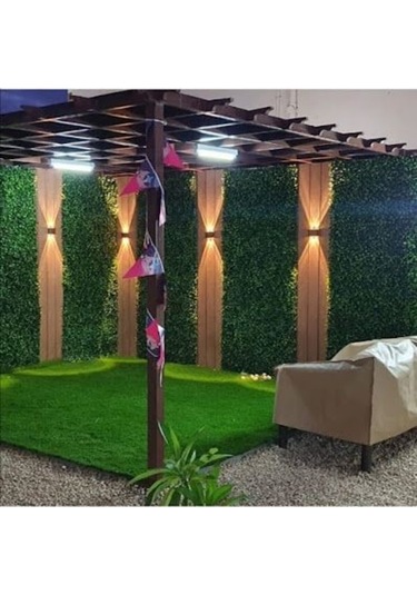 4 Watt Amber Işık Ledli Dekoratif Işık Süzmeli İç Ve Dış Mekan Aplik, Modern Armatür, Şık Armatür Siyah