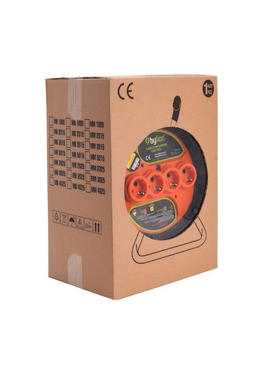 Bylion 40 Metre Makaralı Seyyar Uzatma Kablosu 3x2.5 - PMK-40325-F
