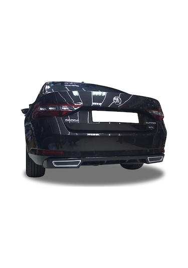 Skoda (Plastik) Superb Egzoz Görünümlü Difüzör