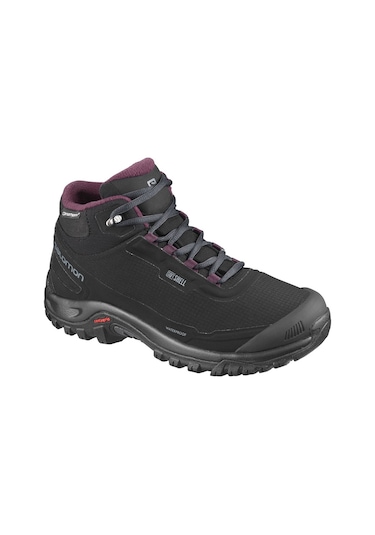 Salomon Shelter Cs Wp Kadın Bot Black/Ebony/Winetasting Siyah