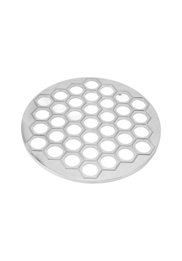 Kosona Alüminyum 37 Delikli Pelmeni Yapıcı - Kolay Kullanım, Temizleme Ve Saklama Özellikli Manti Hamur Kalıbı Gümüş