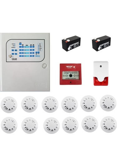 12 Li Yangın Alarm Seti