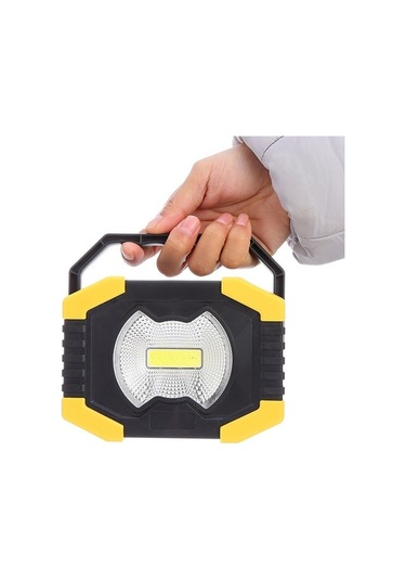 Ulzyvf Usb Taşınabilir Spot Siyah Şarj Led Işığı Işığı Güneş Feneri El Edilebilir Çalışma 50w Pz Siyah