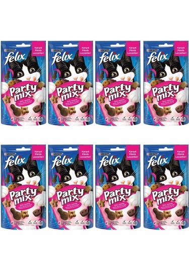 Felix Party Mix Karışık Piknik Lezzetler Kedi Ödülü 8 x 60 Gr